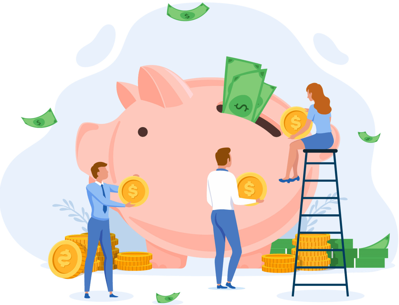 Bank pin page clipart vector