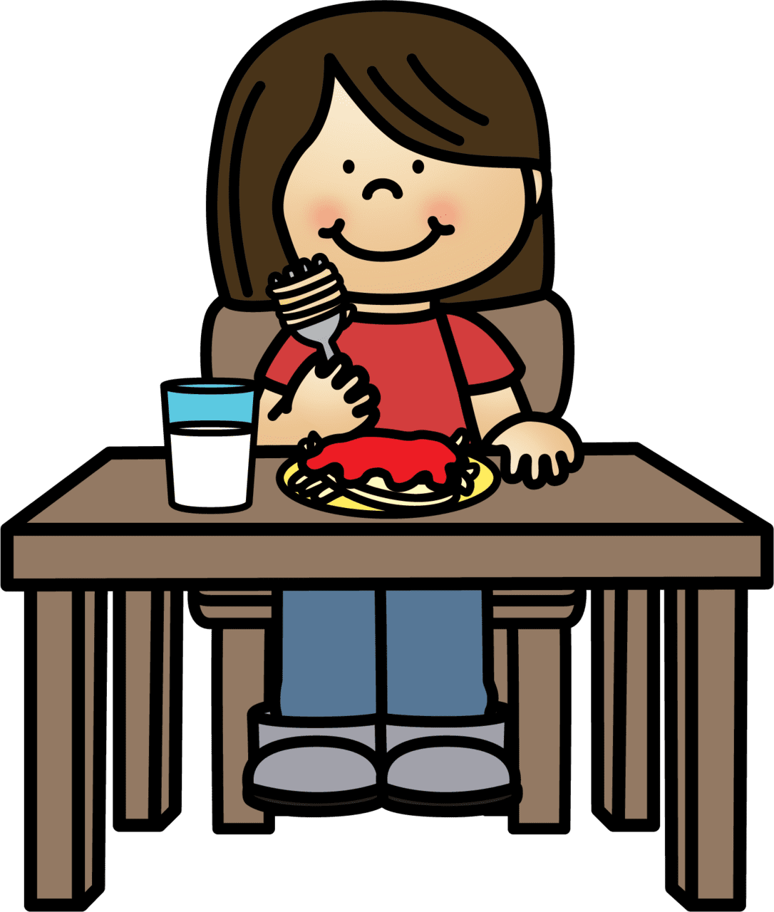 For lunch pin page clipart vector