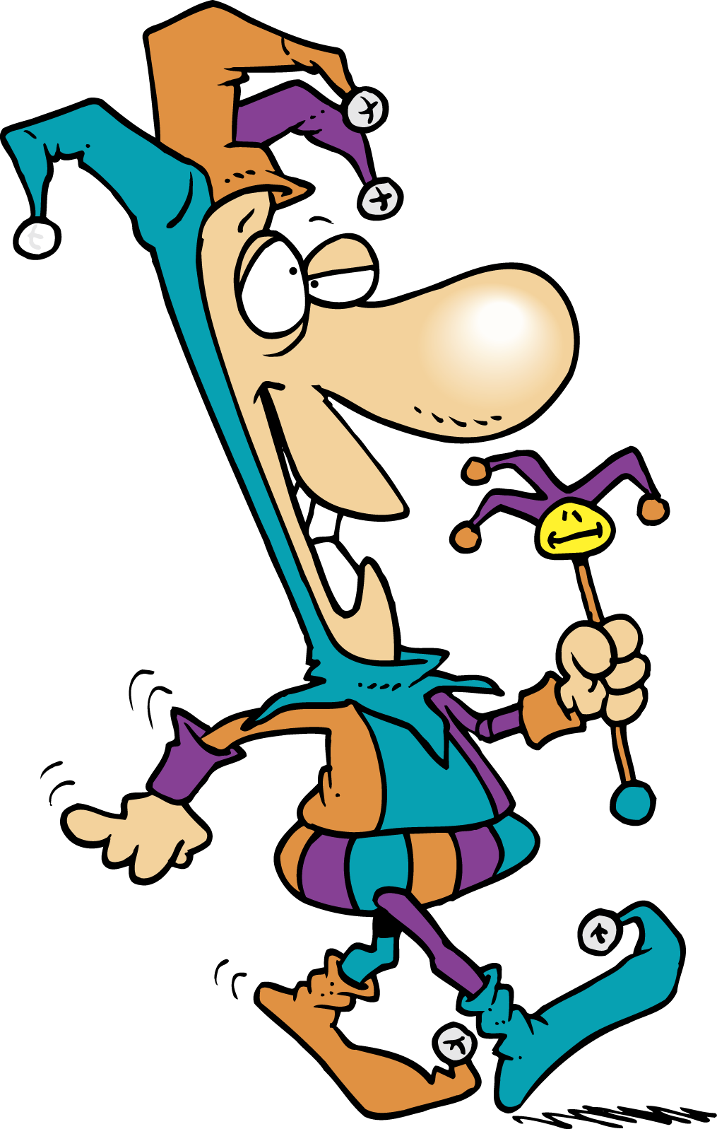 Funny fear of the fool clipart image
