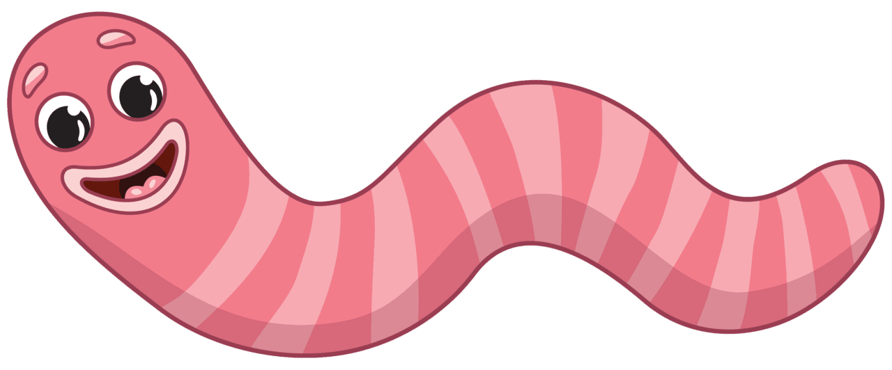 Worm vector clipart images