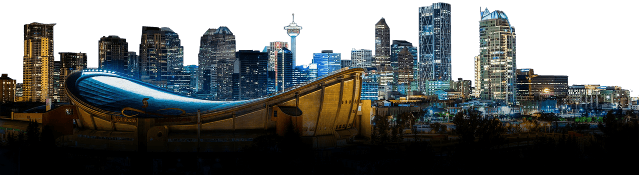 Calgary city skyline clipart picture