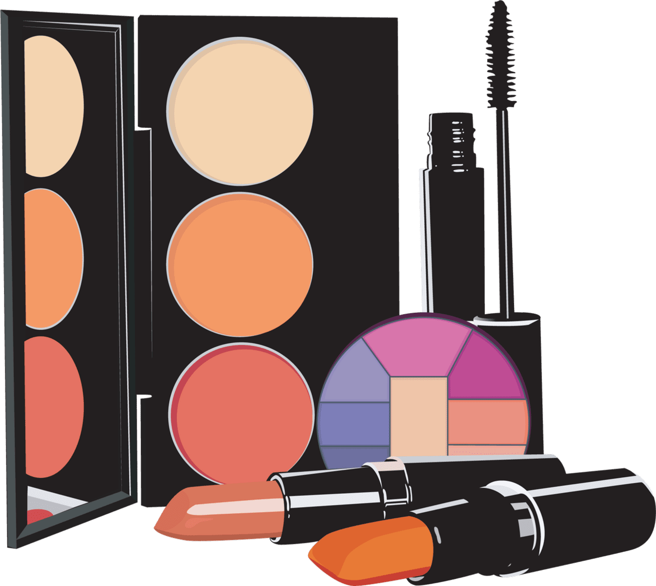 Makeup cosmetics lipstick art beauty parlour clipart background
