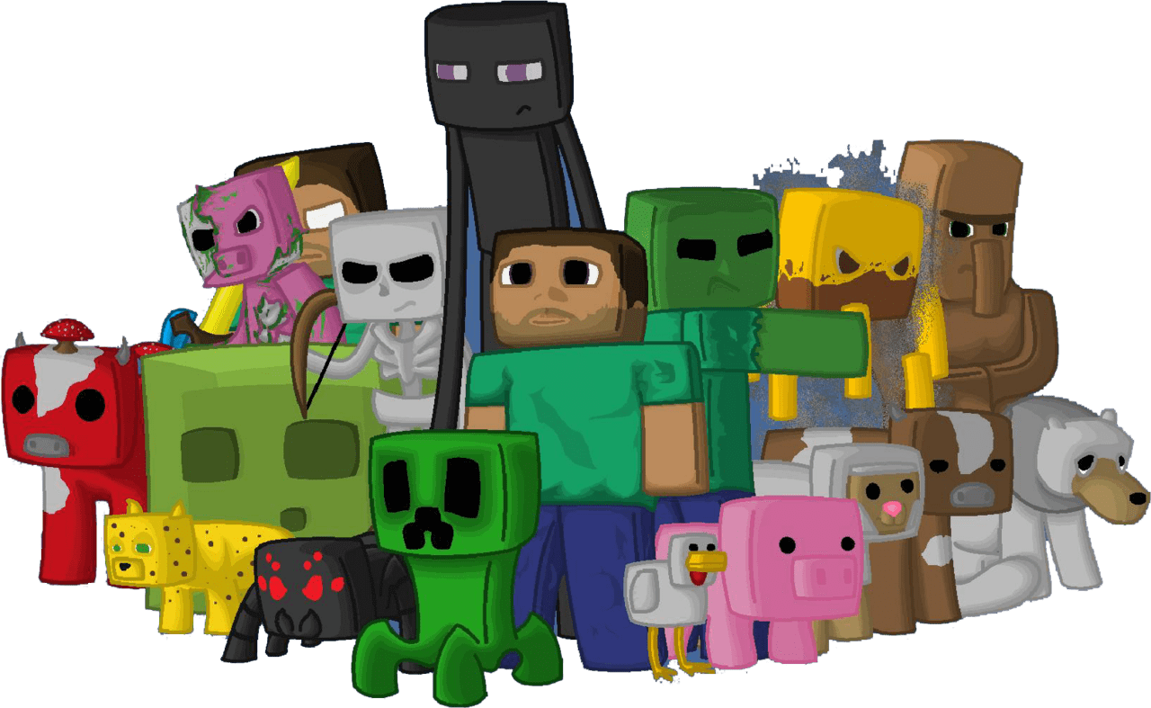 Television toy play desktop highdefinition minecraft clipart photo