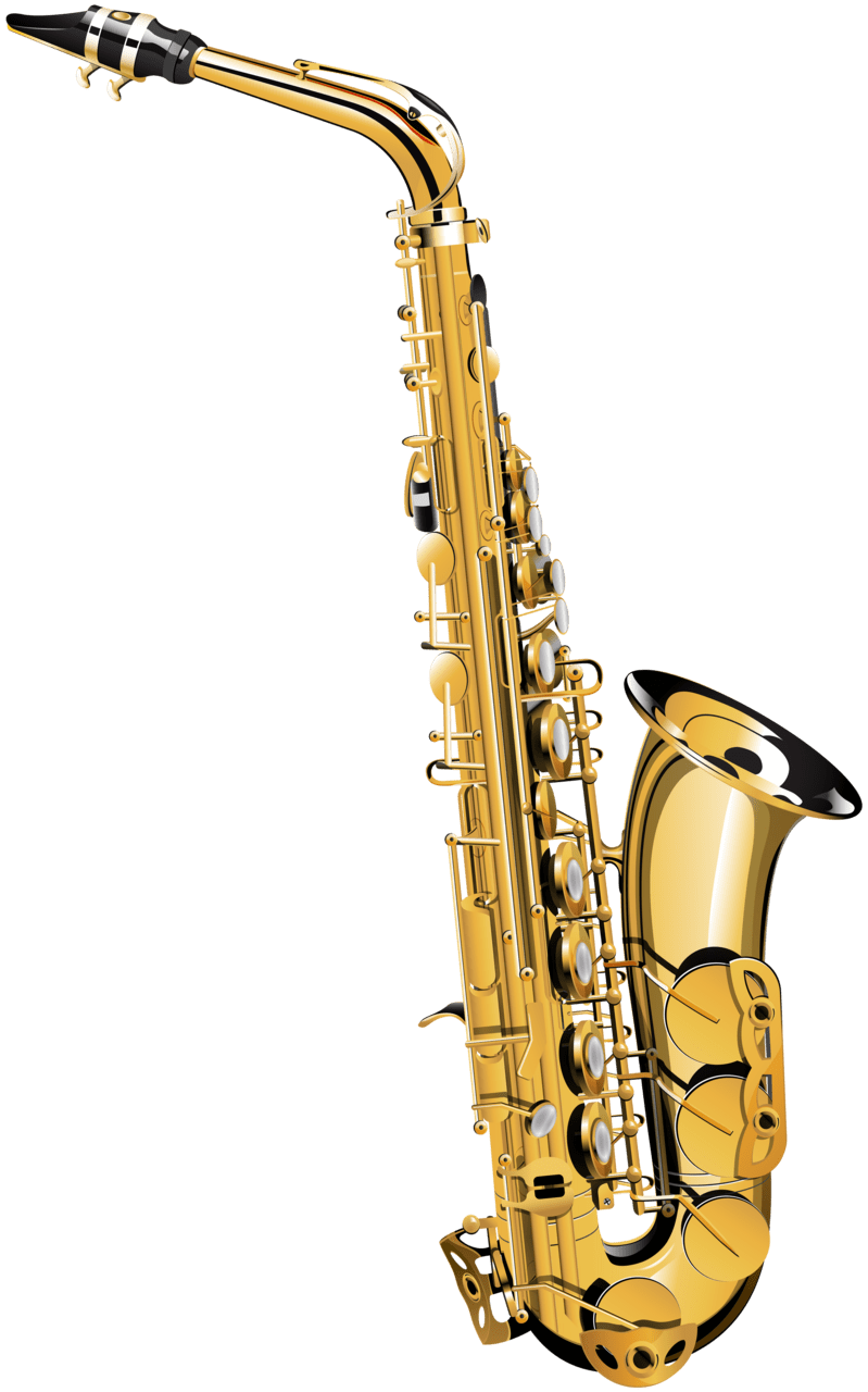 Trumpet saxophone transp ent image clipart