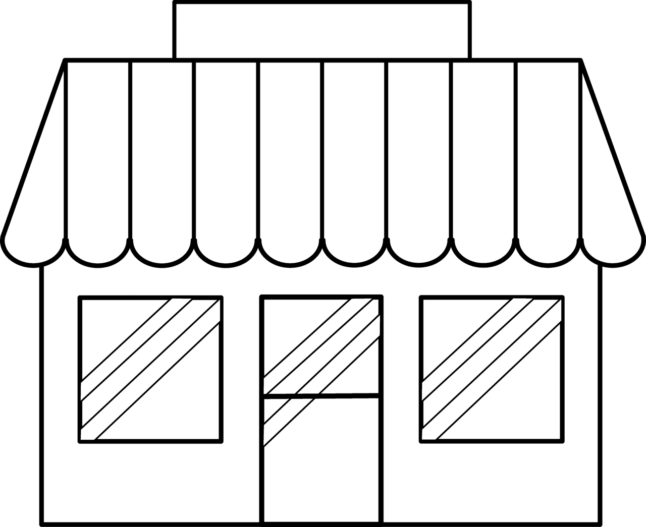 Draw restaurant easy clipart clip art