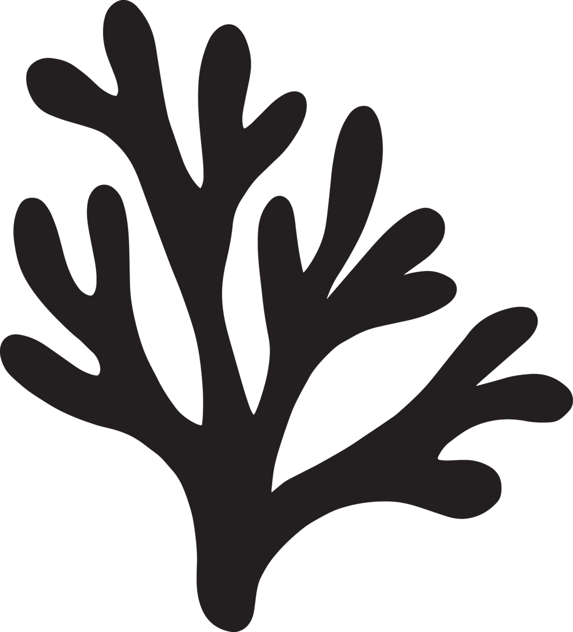 Seaweed coral cake topper charms co clipart vector