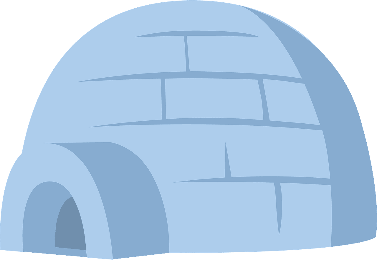 Igloo vector clipart images 5