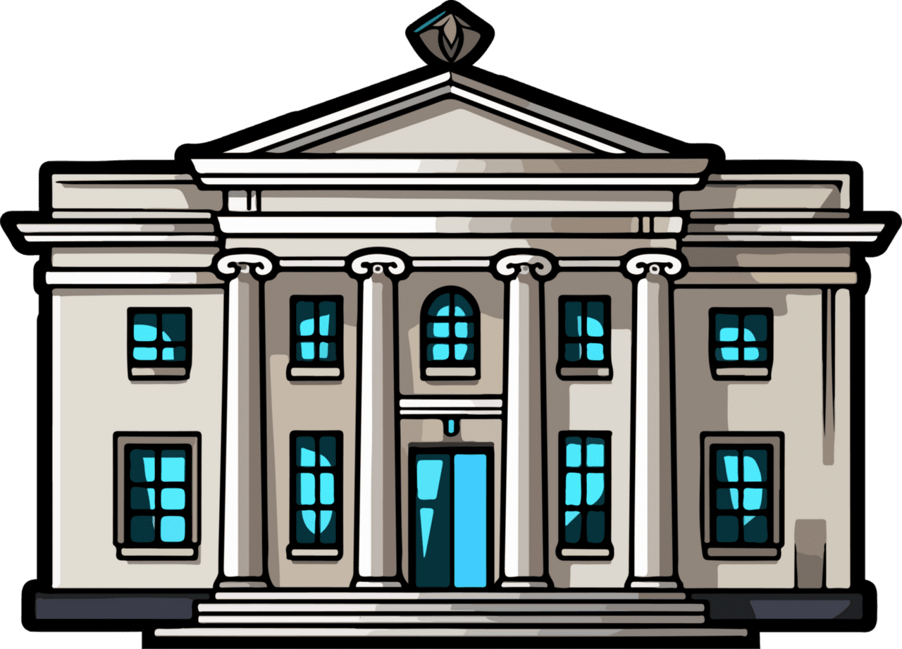 Bank building clipart design free