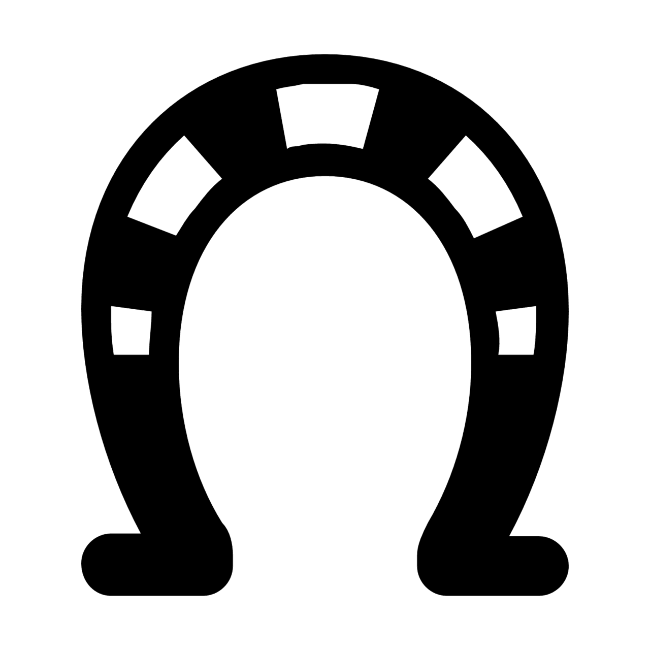 Horseshoe horse clipart image