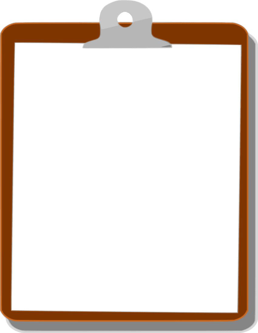 Clipboard pin page clipart image