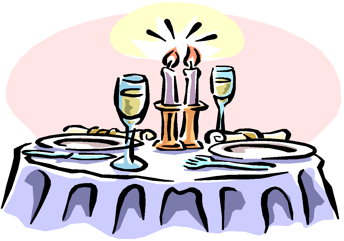 Clipart dinner party transparent