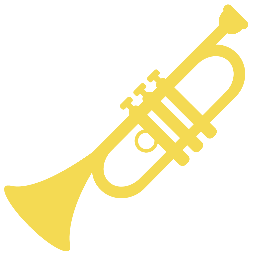 Trumpet topic musical instruments clipart vector