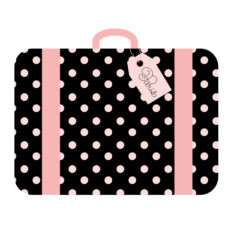 Suitcase pin page clipart background