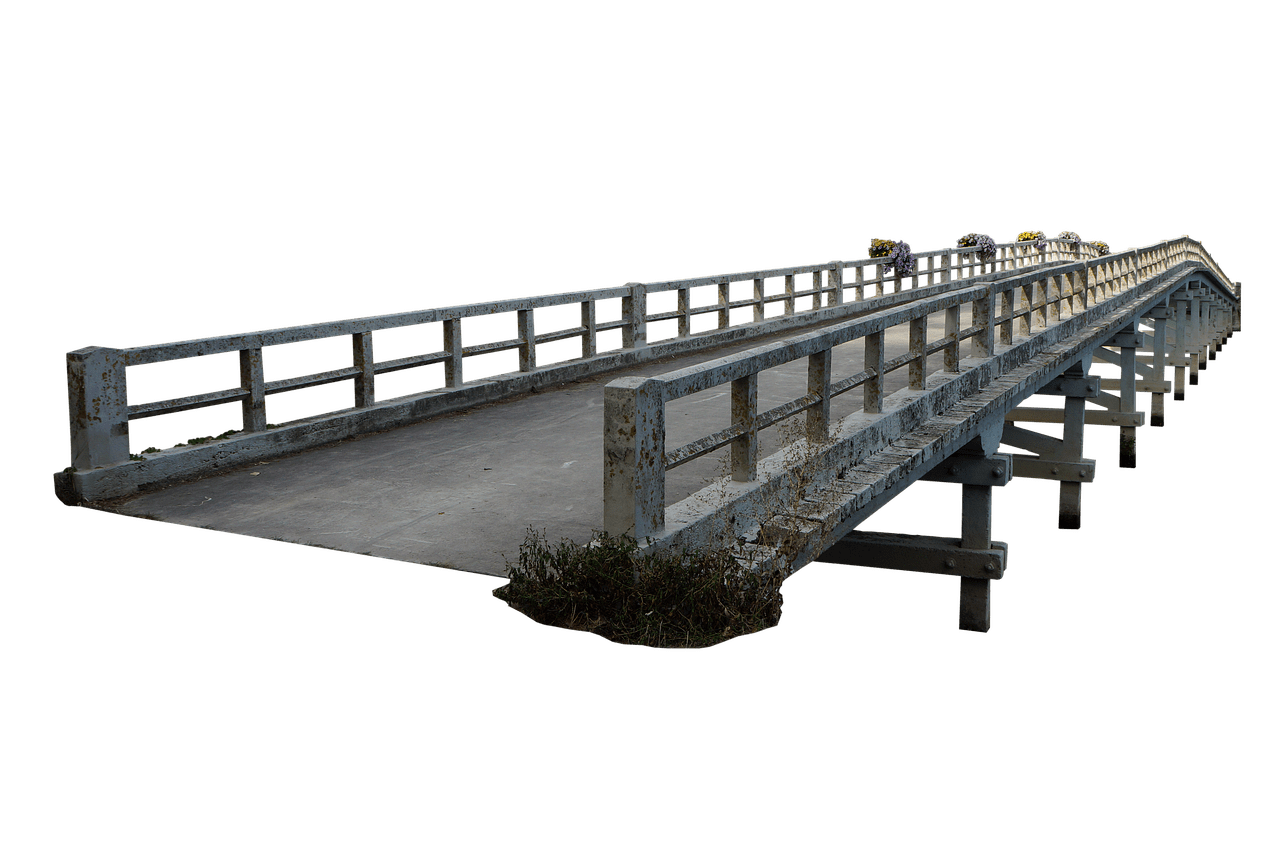 Bridge pathway crossing image clipart