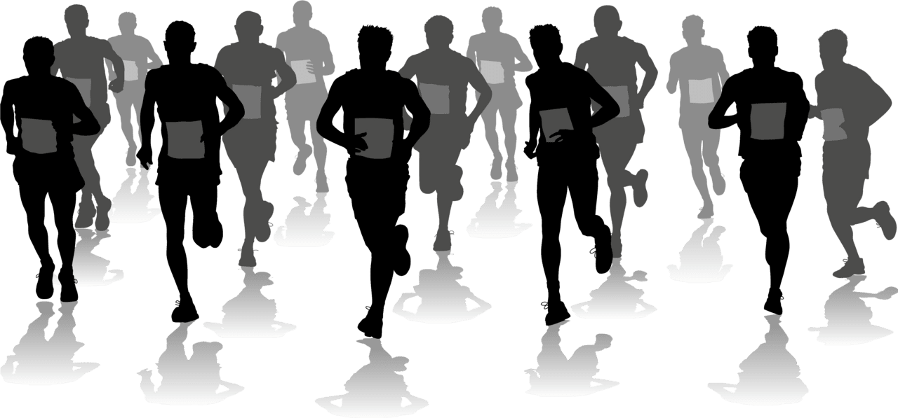 Saturday april nd marathon runner clipart large size image