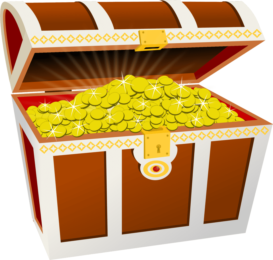 Coin doma clipart image treasure chest id