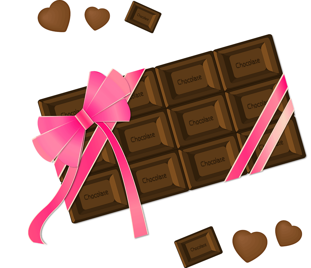 Valentine day chocolate vector clipart images