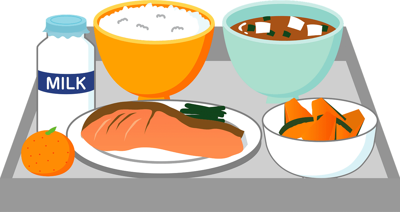 Dinner school lunch vector clipart images 2