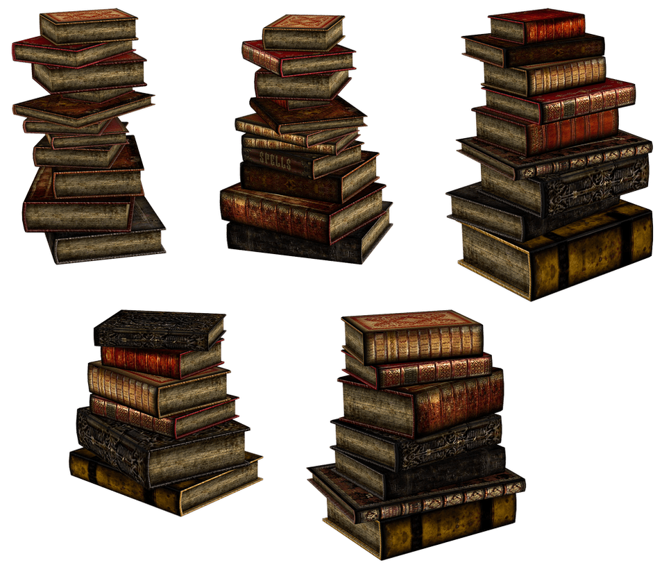 Stack of books unrestricted stacks renders ii by frozen deviantart clipart picture