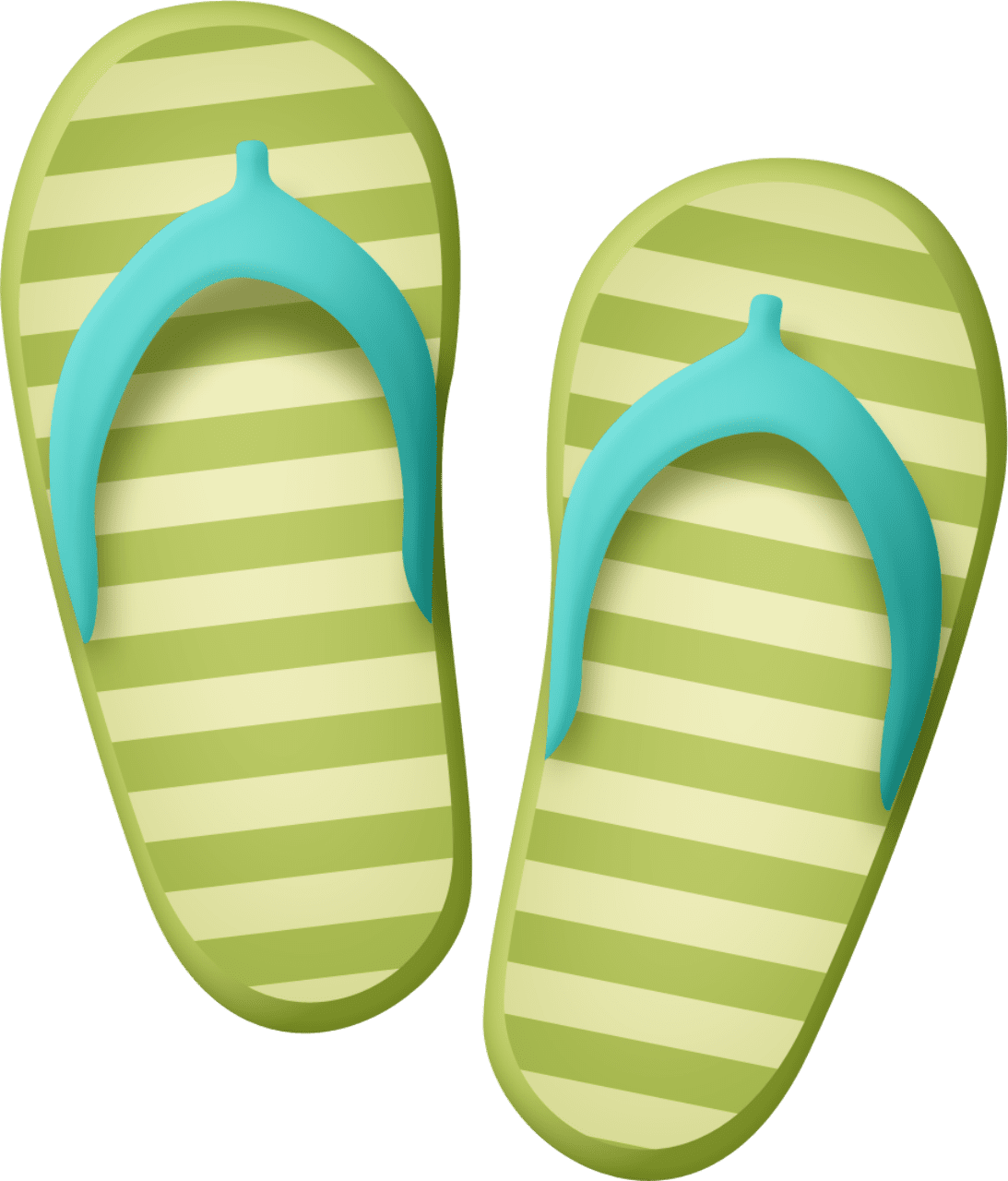 Flip flop tropical paradise clipart vector