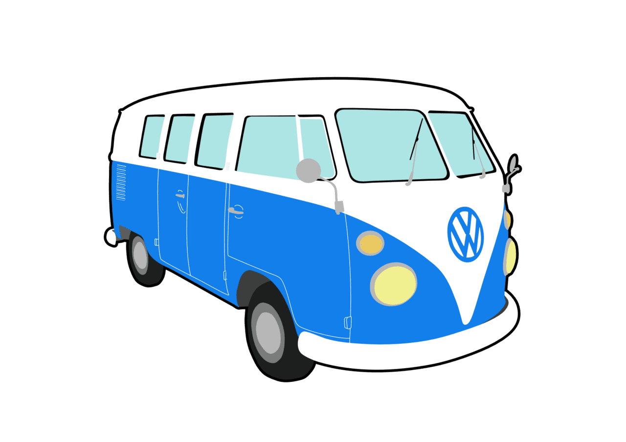 Camper clker vector clipart line xzzus