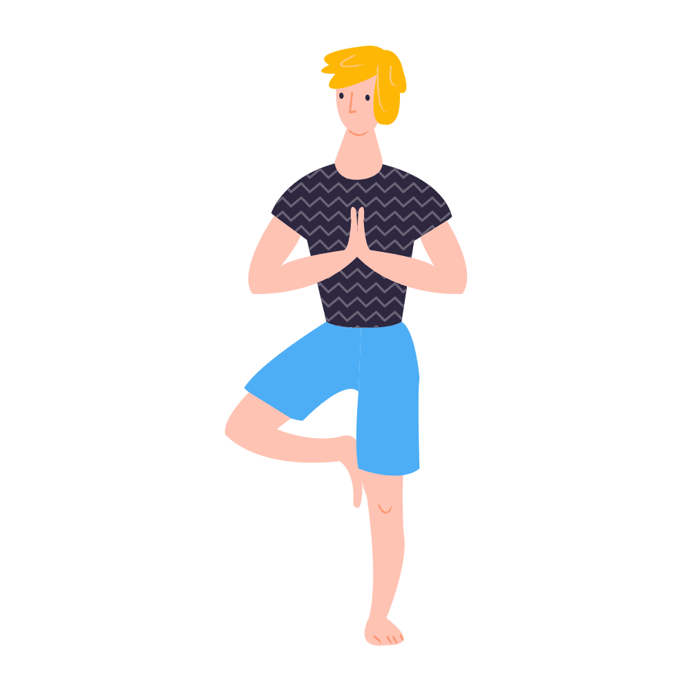 Yoga poses and their benefits to your body clipart photo