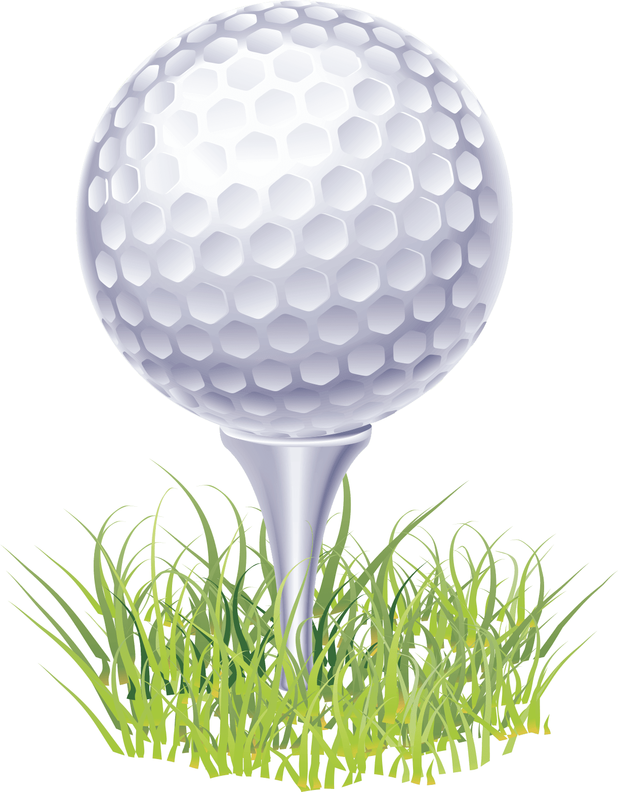 Golf ball tee clipart image with no background