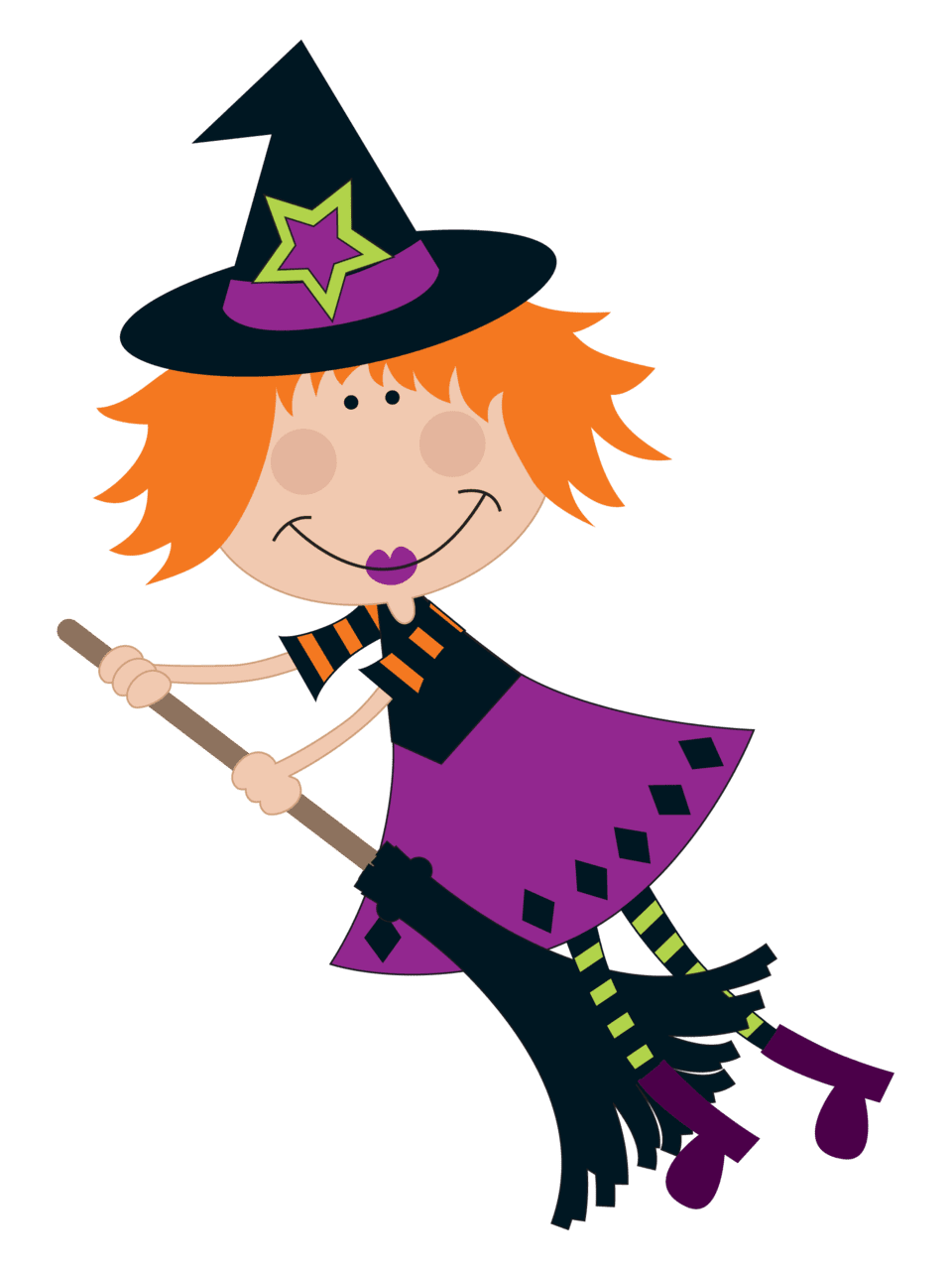 Witch hat pin page clipart logo 2