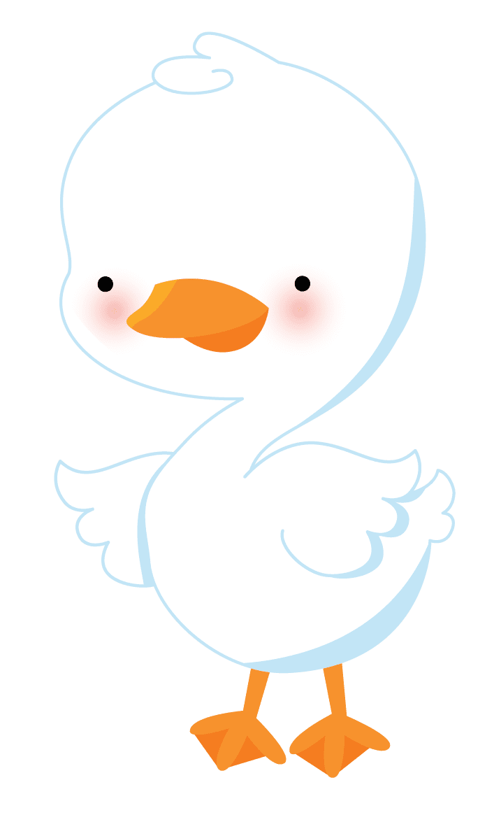 Goose pin page clipart transparent