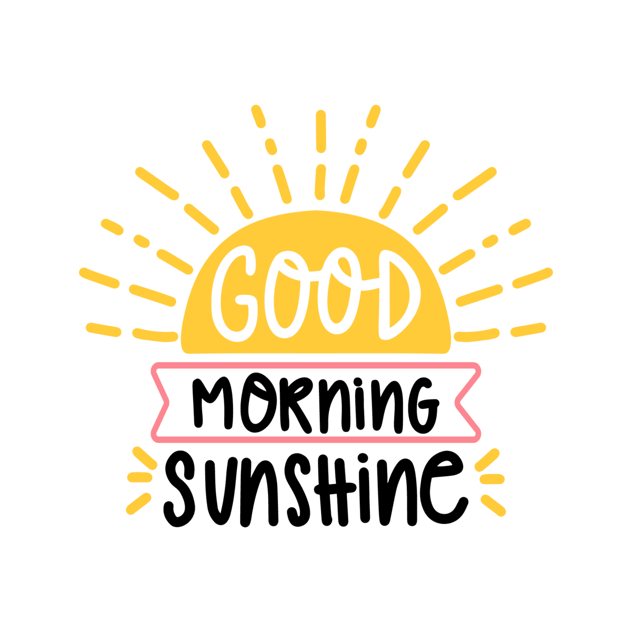 Good morning pin page clipart image