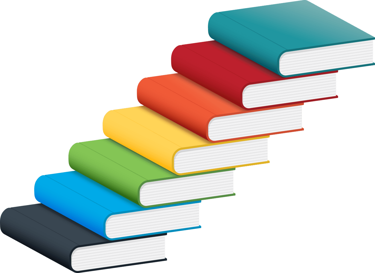 Stack of books pin page clipart transparent