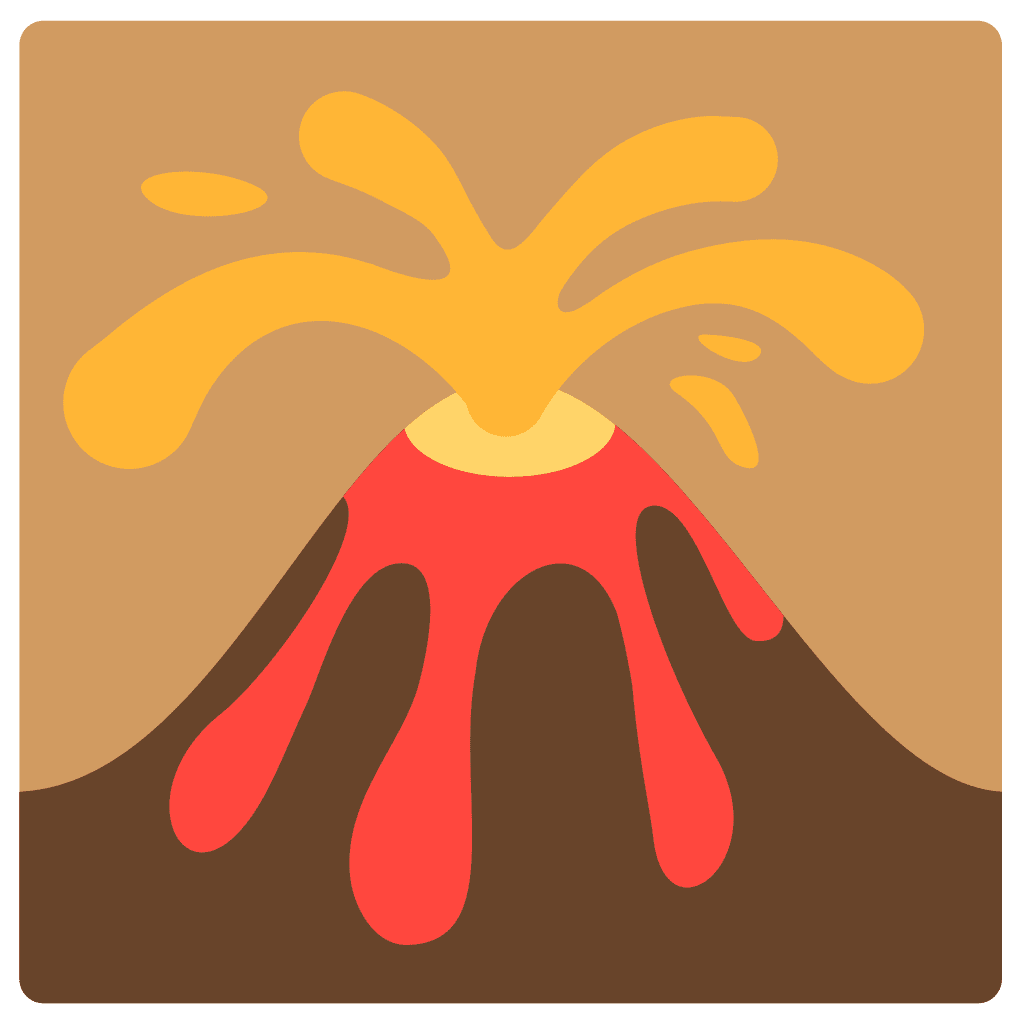 Volcano emoji clipart photo