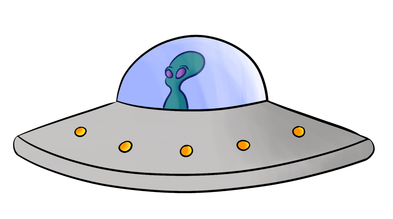 Cartoon image ufo hundreds of pictures daily doodle clipart
