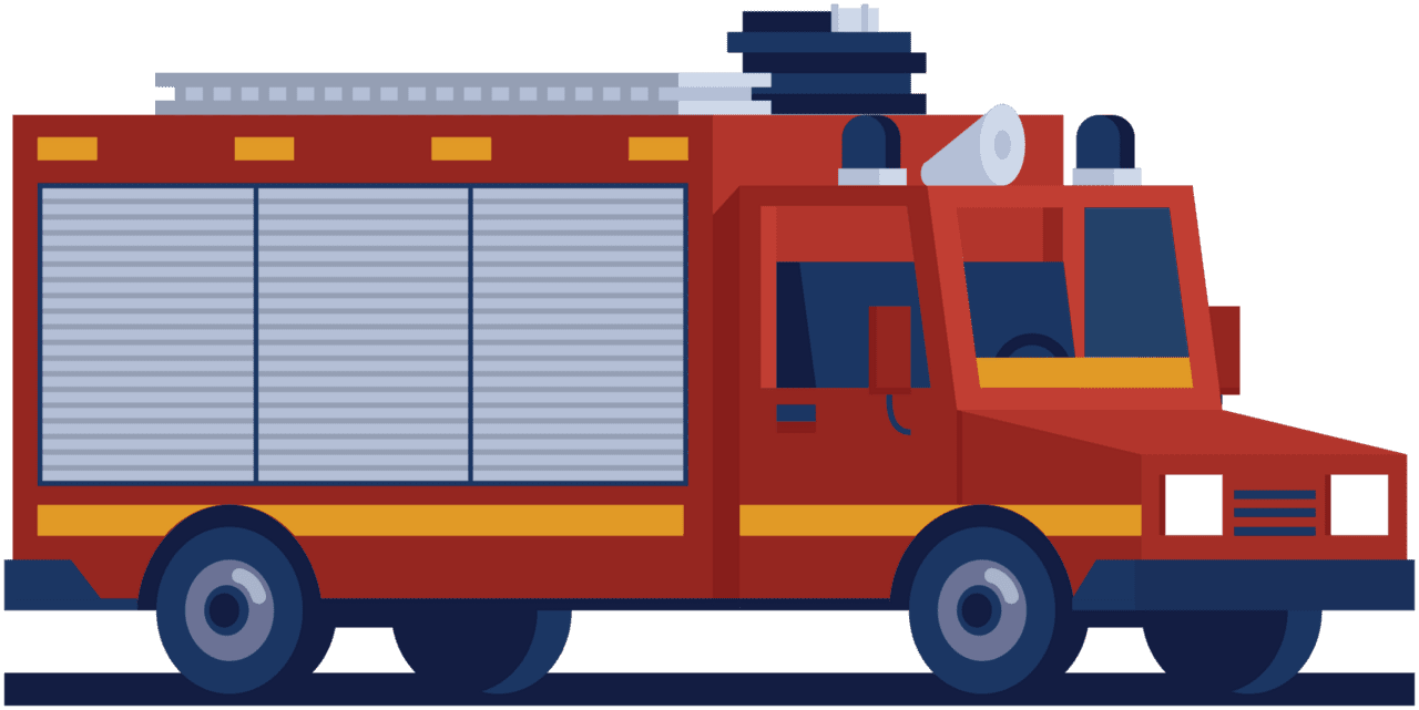 Firetruck fire engine emergency vehicle rescue truck clipart picture