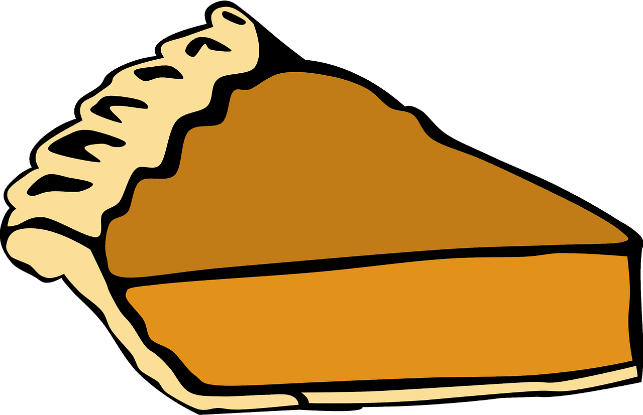 Pumpkin pie vector clipart images 8