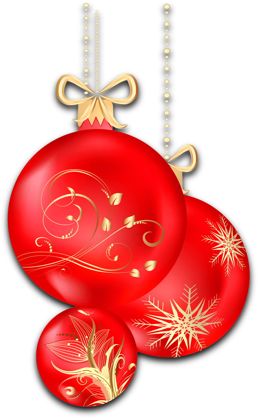 Christmas bulbs red ornaments clipart background