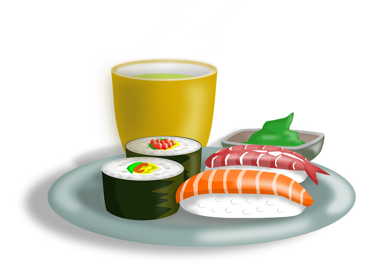 Sushi set japanese food image clipart