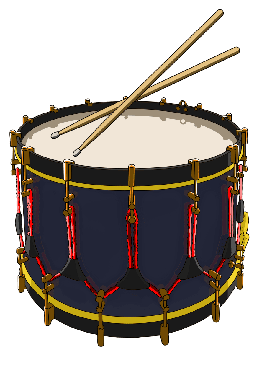 Drum pin page clipart clip art 2