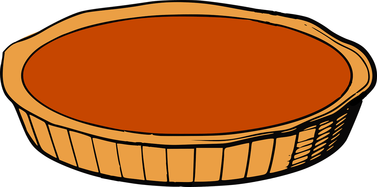 Pumpkin pie pastry image clipart 2