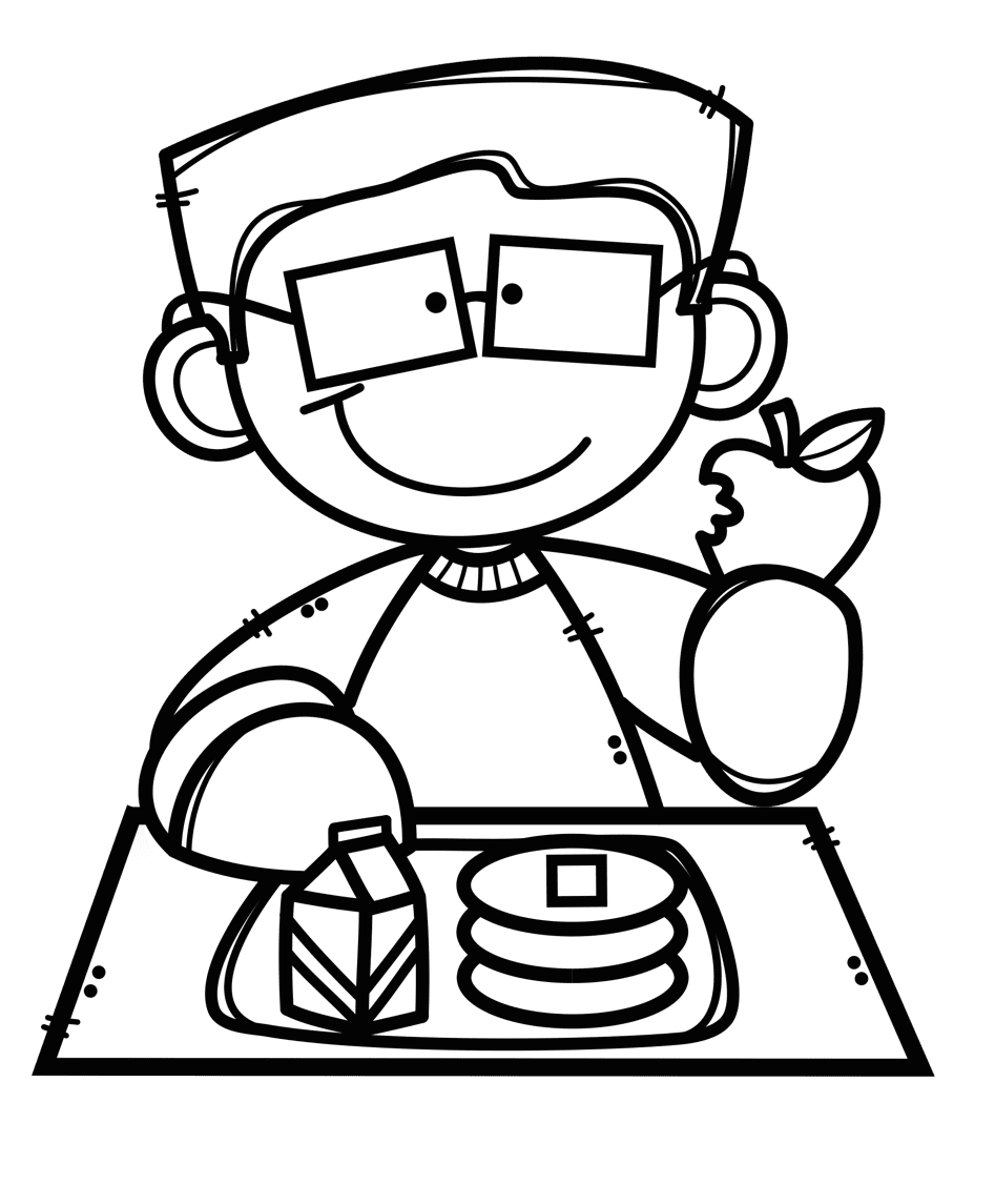 For lunch pin page clipart logo