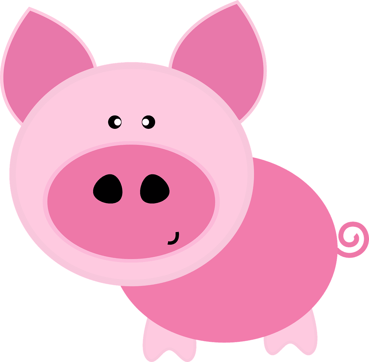 Farm animals animal nature pig vector graphic clipart