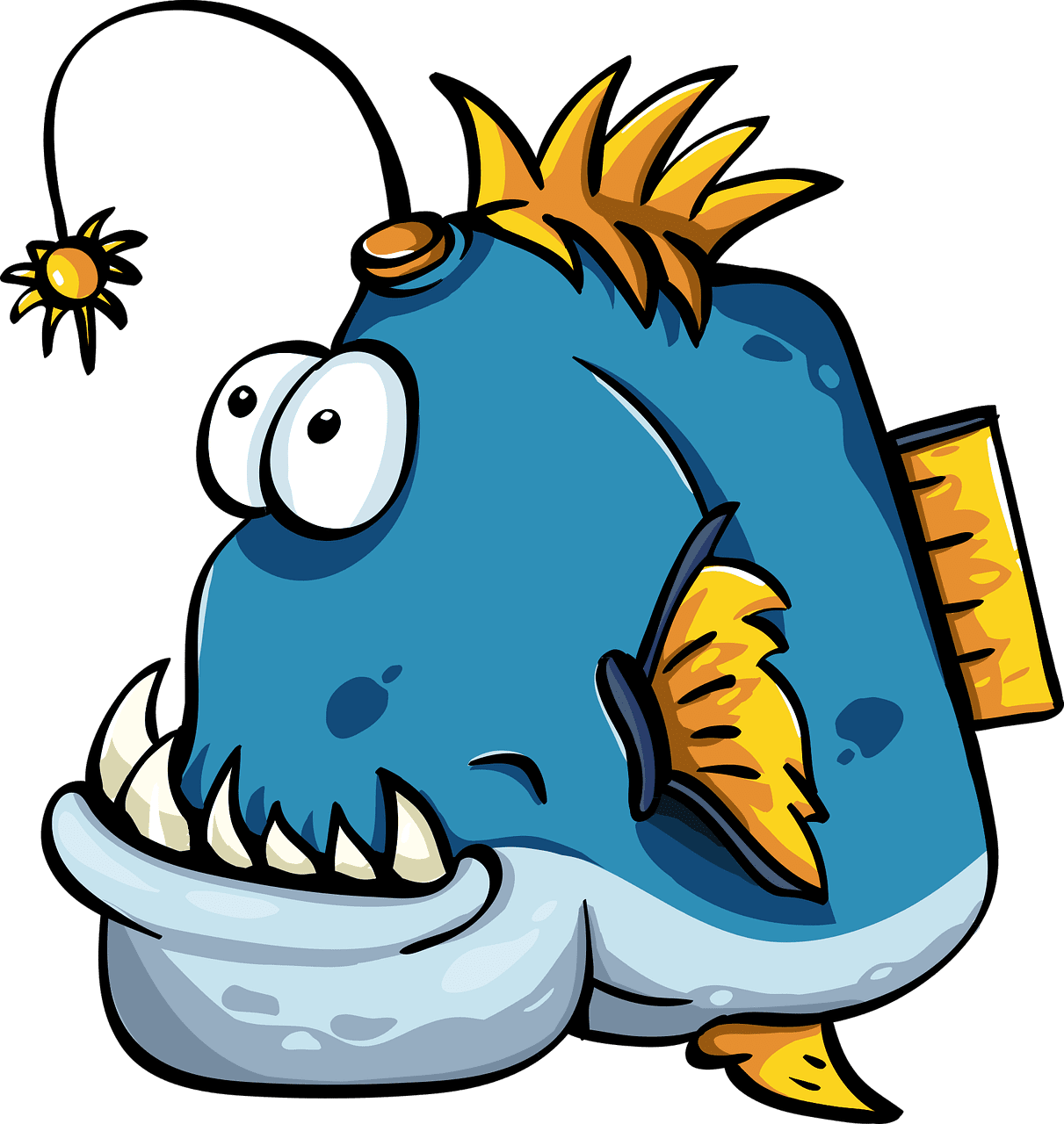Funny fish clipart clip art