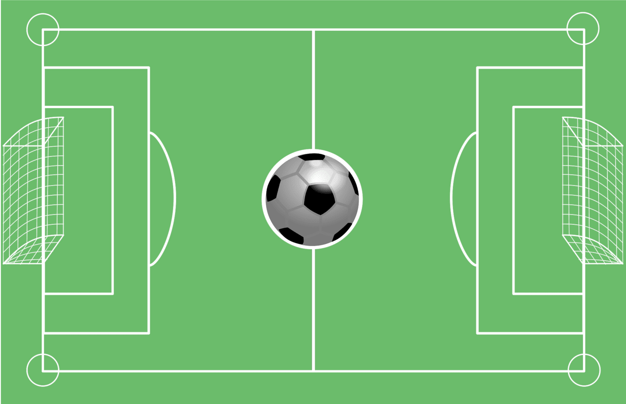 Football field soccer vector clipart images