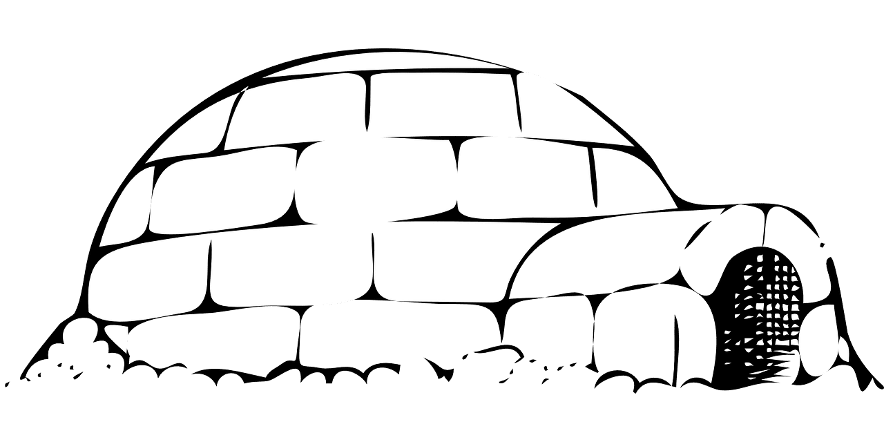 Igloo climate clipart free