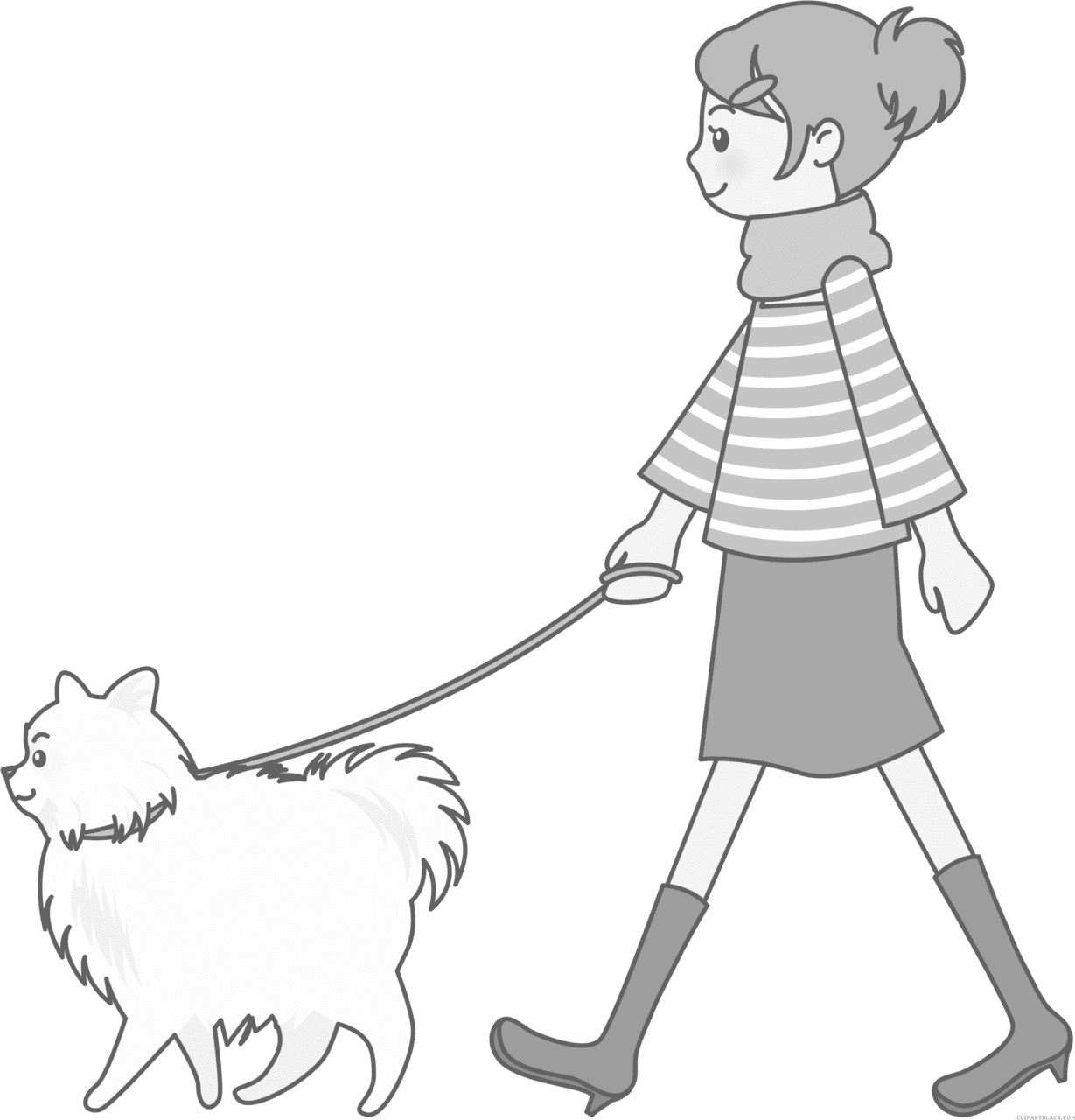 Hd dog walk ing clipart image