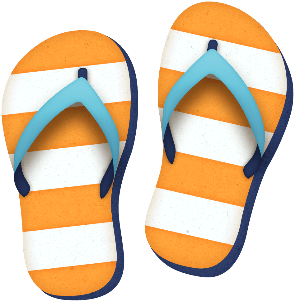 Flip flop pin page clipart picture