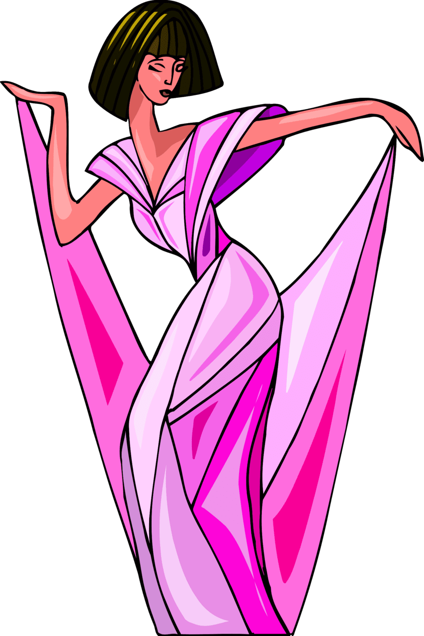 Dress dancer clipart vector