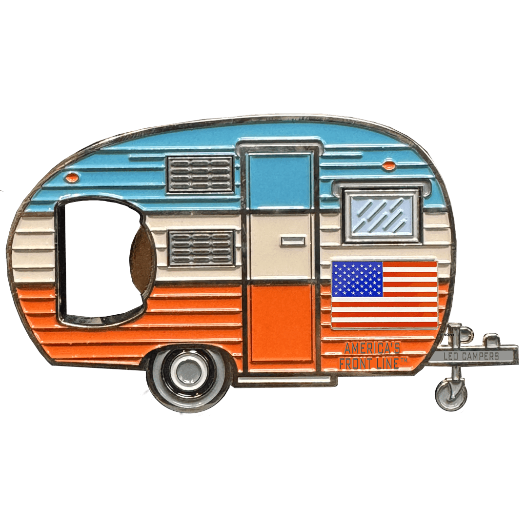 El leo rv bottle opener magnet camper american flag challenge coin clipart photo