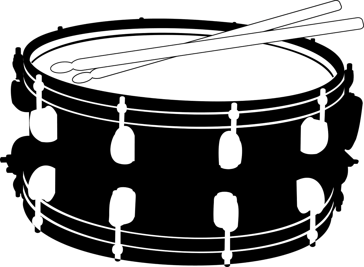 Drum snare music vector graphic clipart