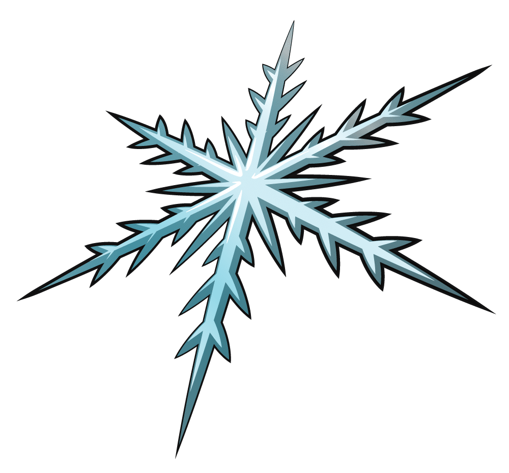 Snowfall snowflake clipart image